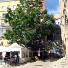 Tala de un árbol en la plaza Sant Joan por seguridad