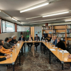 Reunión de Pallarsactiu con el presidente de FGC, Ricard Font y el de deportes, Gerard Figueres. 