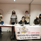 Actos ayer del Col·legi d’Advocats de Lleida y Advocacia per la Democràcia contra la interlocutoria. 