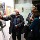 Ureña inauguró ayer en la galería Espai Cavalles de Lleida su exposición ‘L’instint de pintar’.