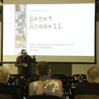 El cineasta Antoni Verdaguer, ahir durant la presentació de ‘Benet Rossell en el record’.