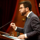 Pere Aragonès califica de político e ideológico el control de las cuentas catalanas desde Moncloa.