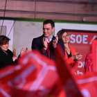 Pedro Sánchez ha ganado las elecciones pero su cara demostraba su decepción ante el nuevo mapa.