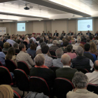 Un moment de la reunió de la junta general d’accionistes de bonÀrea Corporació.