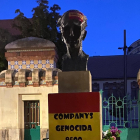 Sabotean el monumento dedicado a Lluís Companys de la plaza del Escorxador de Lleida