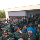 Algunos guardias civiles que testificaron ayer estuvieron en Garrigàs en el 1-O, en la imagen.