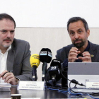 Joan Romero i Ramon Sentmartí, a la presentació de l’informe econòmic