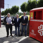 Presentació d’un dels contenidors, ahir.