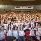 Un dels dos concerts que van omplir l’aforament del Gran Teatre de la capital de la Segarra.