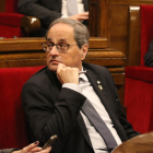 El presidente de la Generalitat, Quim Torra, en el Parlament.