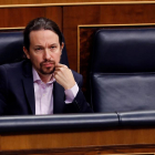 Iglesias defiende las cuentas de su partido, Podemos.