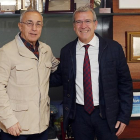Alejandro Blanco y Francés Boya, durante la reunión que mantuvieron ayer en la sede del COE.