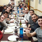 La plantilla del Lleida Llista va fer un sopar al local de la Fecoll.