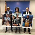 Presentación de la campaña para concienciar de la importancia del sector primario, ayer, en Lleida.