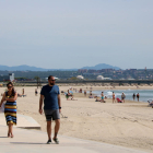 La platja de Vila-seca, a Tarragona, on va morir l’home de 80 anys ahir al migdia.
