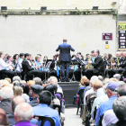 Concert de festa major de la Banda Municipal de Lleida, ahir.