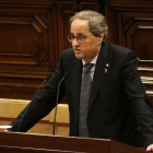 El presidente de la Generalitat, Quim Torra, este miércoles en el Parlament.