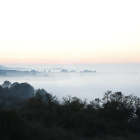 Imagen de la niebla alta en las comarcas de Lleida