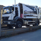 El primer camión de orgánica de Andorra que llegó a Benavarre.