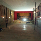 Las obras que se están llevando a cabo en el Teatre de l’Abadia.