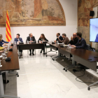 La reunió d'aquest dimecres al Palau de la Generalitat.