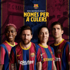Oshoala, Messi, Vicky Peña i Sergi Roberto, amb les noves equipacions.
