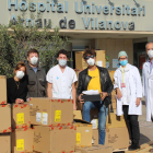 El Grup Sitgetana da 500 pares de zapatillas para el personal sanitario de Lleida