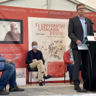 Intervención de Joan Talarn durante la inauguración de la Universitat d’Estiu.
