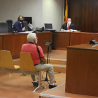 L’acusat, durant el judici celebrat ahir a l’Audiència Provincial de Lleida.