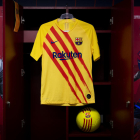 Esta es la nueva camiseta del Barça, que será la cuarta equipación de la temporada.