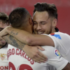 Sevilla-Betis, goles con abrazos.