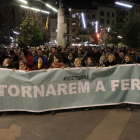 La protesta a Lleida va començar a Ricard Viñes, la manifestació va tallar el passeig de Ronda i es va traslladar a la delegació del Govern.