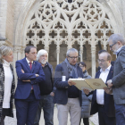 El primer secretario del PSC, Miquel Iceta, ha visitado este miércoles la Seu Vella, candidata a patrimonio de la Unesco.