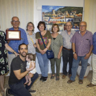 Membres de l’associació, a l’homenatge que va rebre l’entitat l’agost a l’ajuntament de Torà.