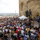 Un momento de la fiesta de inicio del curso escolar del Club Banyetes, ayer, en La Seu Vella de Lleida.