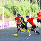 Una acción del partido entre el Pardinyes B y el Les. 