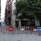 La calle Canonge González ya fue peatonalizada ayer por la tarde. 