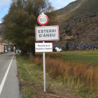 Imagen de archivo de una señal de ‘Municipi de la República Catalana’ en Esterri d’Àneu. 
