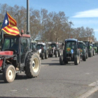 Tractorada a Lleida en defensa del sector