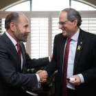 Torra también se reunió con el senador de California, Jerry Hill.