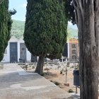 Vista del cementerio de Organyà.