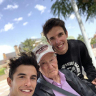 Marc y Àlex Màrquez publicaron esta foto con su abuelo Ramón.
