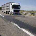 Estat de l’autovia A-2 a l’altura de Corbins.