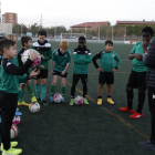 Un dels equips de la UE Balàfia, en un entrenament.