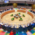 Vista general d’arxiu d’una reunió del Consell de la Unió Europea a Brussel·les.