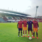 El lleidatà Borja Álvarez, a l’estadi del seu nou club a Hong Kong.