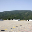 L’aeroport de la Seu-Andorra, ahir, durant els vols de prova del sistema d’aterratge amb GPS.