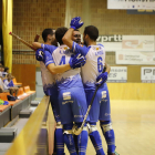 Los jugadores del Lleida Llista celebran un gol la pasada jornada.