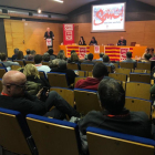 El comitè territorial de la UGT de Lleida, reunit ahir.