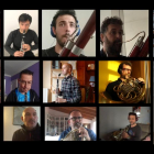 Concert mitjançant videotrucada d’alguns dels membres de l’Orquestra Simfònica de les Illes Balears durant el confinament.